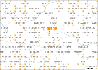 map of Tainière