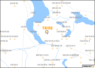 map of Taino