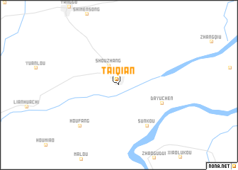 map of Taiqian