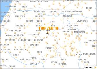 map of Taïr Zebna