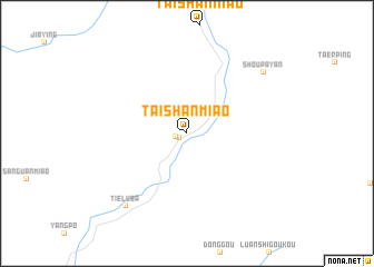 map of Taishanmiao