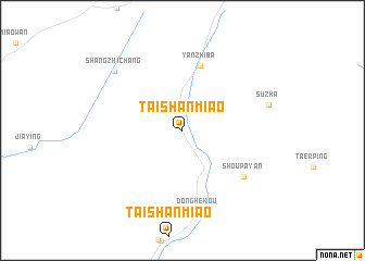 map of Taishanmiao