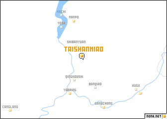 map of Taishanmiao