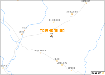 map of Taishanmiao