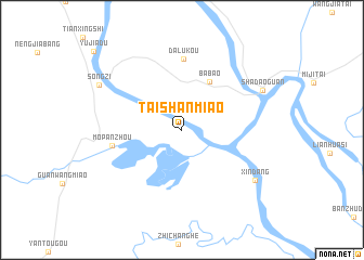 map of Taishanmiao