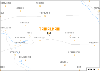 map of Taivalmäki