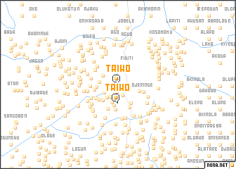 map of Taiwo