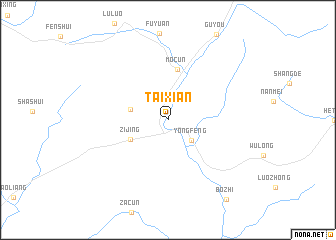 map of Taixian