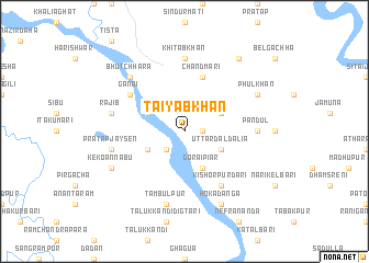 map of Taiyab Khān