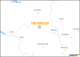 map of Taiyangcun