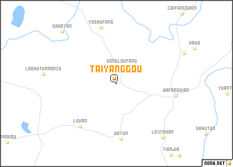 map of Taiyanggou