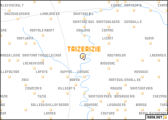 map of Taizé-Aizie