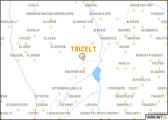 map of Taïzelt