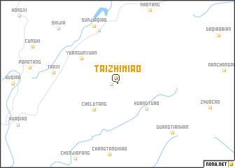 map of Taizhimiao