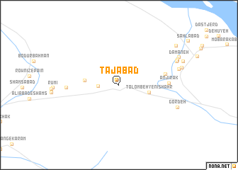 map of Tājābād