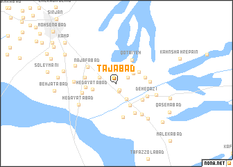 map of Tājābād