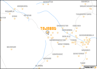 map of Tājābād