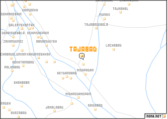 map of Tājābād