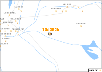 map of Tājābād