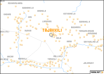 map of Tajak Kili