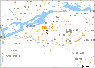 map of Tājak