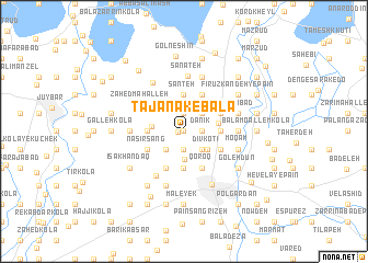 map of Tajanak-e Bālā
