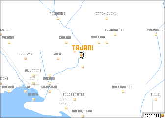 map of Tajani