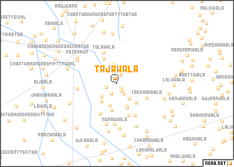 map of Tājawāla