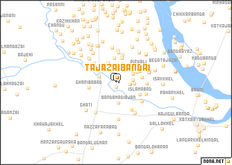 map of Tājazai Bānda