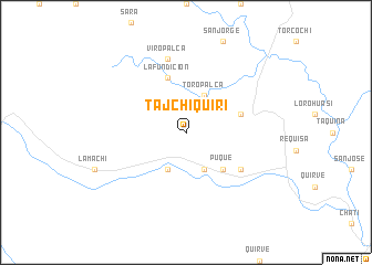map of Tajchiquiri