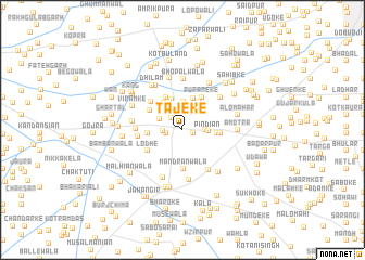 map of Tājeke