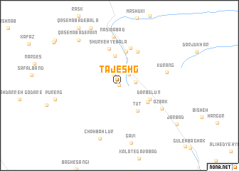map of Tajeshg
