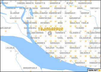 map of Tājindarpur