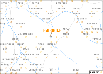 map of Tajiri Kila