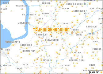 map of Tāj Muhammad Khān