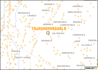 map of Tāj Muhammadwāla