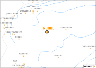 map of Tajnūd