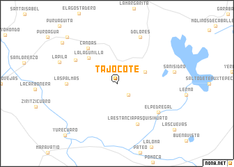map of Tajocote