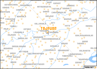 map of Tājpuar