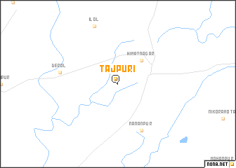map of Tājpuri