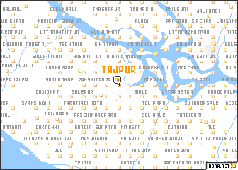 map of Tājpur