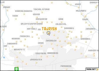 map of Tajrīsh