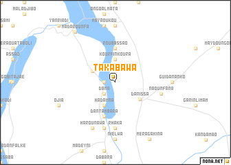 map of Taka Bawa