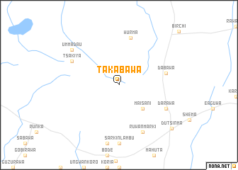 map of Takabawa