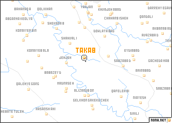 map of Tak Āb