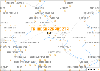 map of Takácsházapuszta