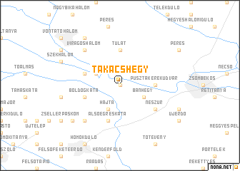 map of Takácshegy