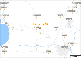 map of Takadama