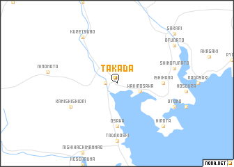 map of Takada