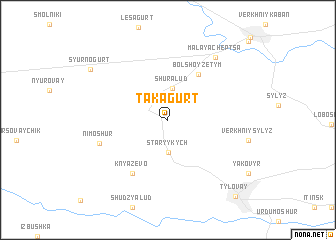 map of Takagurt